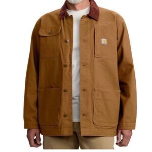 Carhartt NWT RUGGED FLEX DUCK CHORE COAT SZ mens L warm rating=1 Carhartt brown